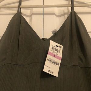 Olive green maxi dress